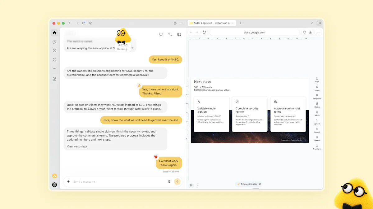 Yellow dot discusses an enterprise proposal