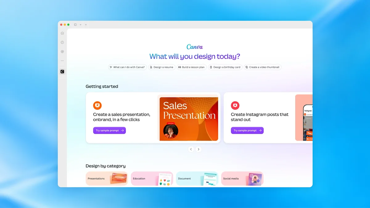 Canva plugin extension in ChatGPT sidebar
